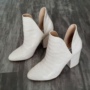 Steve Madden Rookie Croc Embossed Leather Booties